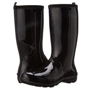 Kamik, Black, pull-on rain boots